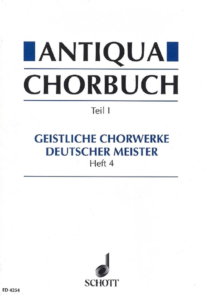 Antiqua-Chorbuch Teil I / Heft 4